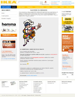 Laboratorio Carnevale IKEA Valeria Salandin